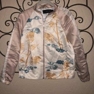Printed Zara Bomber Jacket